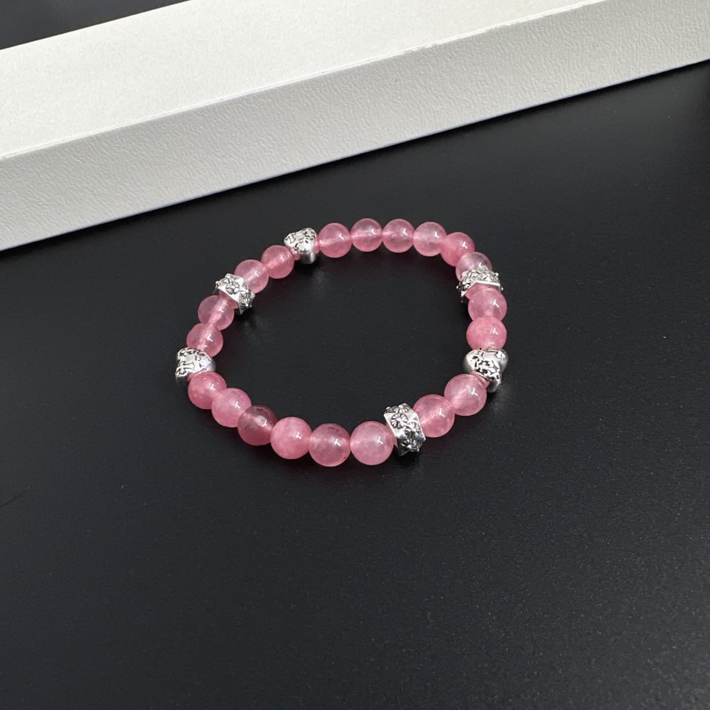 Chrome Hearts Pink Stone Bracelet